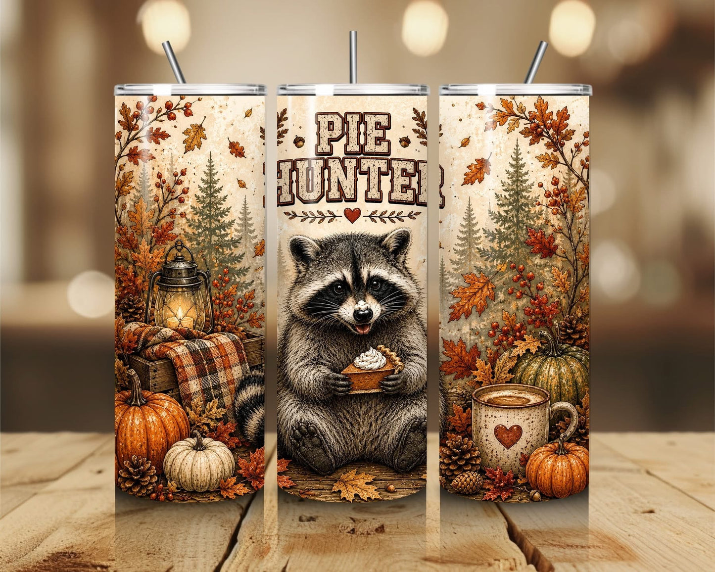 FALL THEMED 20 OZ TUMBLERS - BRAND NEW