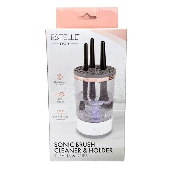 SONIC BRUSH CLEANER AND HOLDER - GREAT FOR MAKEUP BRUSHES