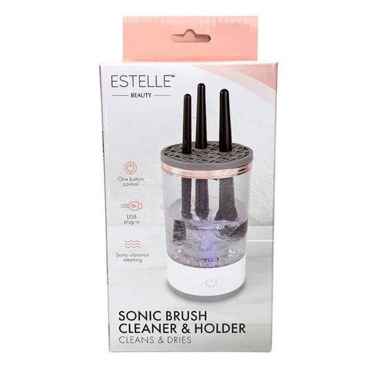 SONIC BRUSH CLEANER AND HOLDER - GREAT FOR MAKEUP BRUSHES