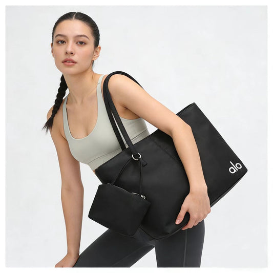 MOMMA AND ME YOGA TOTE BAG | YOUR CHOICE OF BLACK OR OLIVE