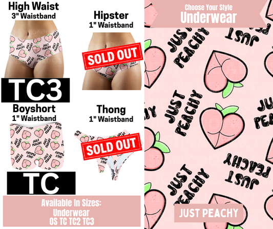 Just Peachy High Waist, Boyshort Underwear