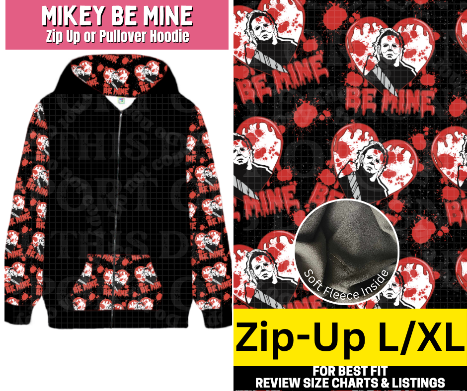Mikey Be Mine Zip-Up Hoodie