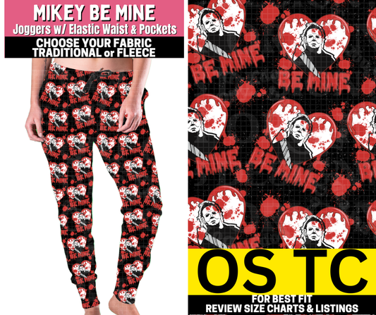 Mikey Be Mine Joggers Choose Fleece or Traditional