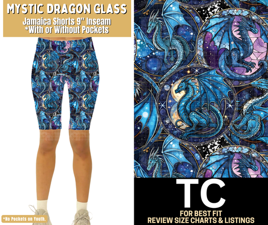 Mystic Dragon Glass Jamaica Shorts w/ Pockets
