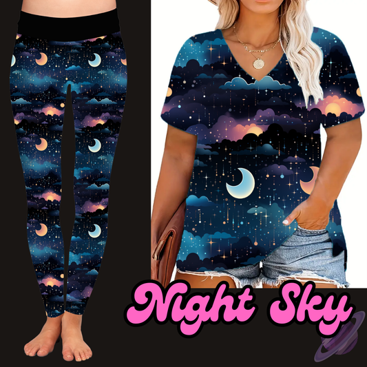 NIGHT SKY - V-NECK TUNIC - PRETTY RUN PREORDER CLOSING 3/21