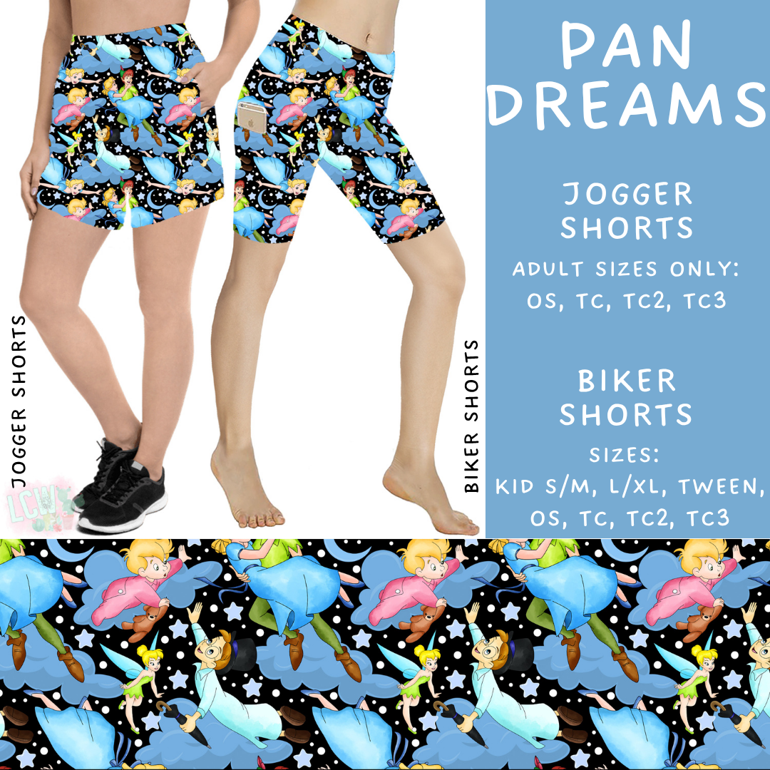 Ready To Ship - Pan Dreams Biker Shorts - TC