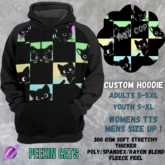 PEEKIN CATS - CUSTOM HOODIE RUN PREORDER CLOSING 3/6