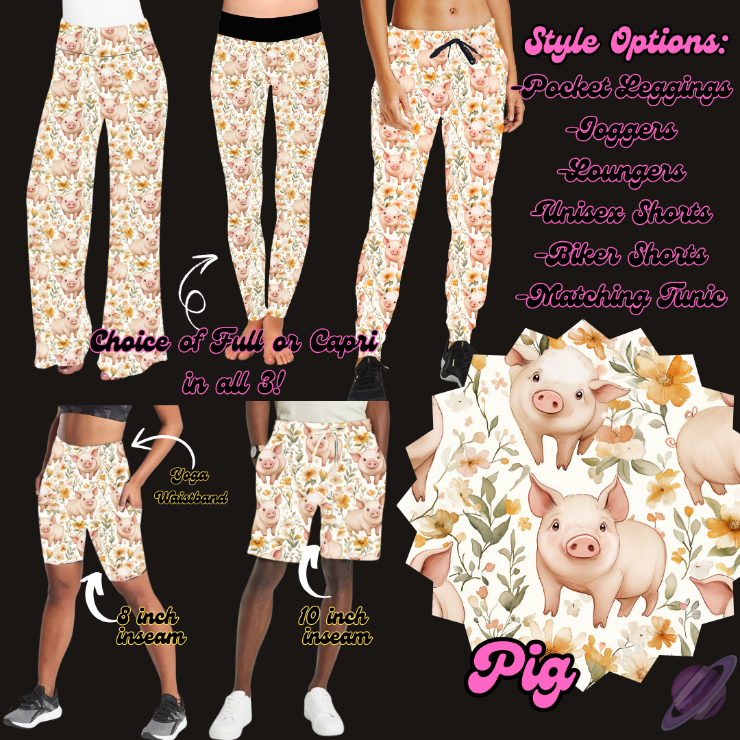 PIG - LEGGING/JOGGER/LOUNGER/SHORTS - PRETTY RUN PREORDER CLOSING 3/21