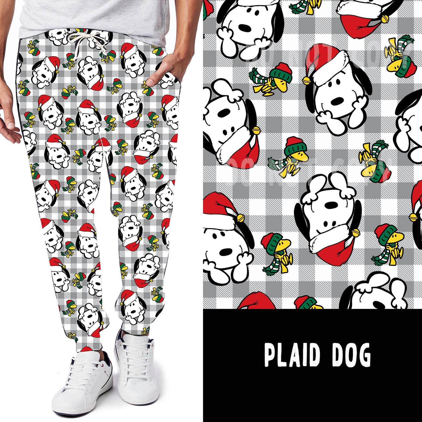 BATCH 59-PLAID DOG LEGGINGS/JOGGERS