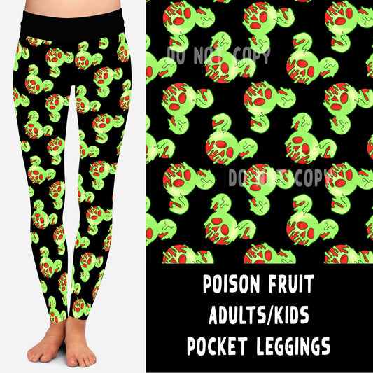 VILLAIN VIP RUN-POISON FRUIT LEGGINGS/CAPRI/JOGGERS