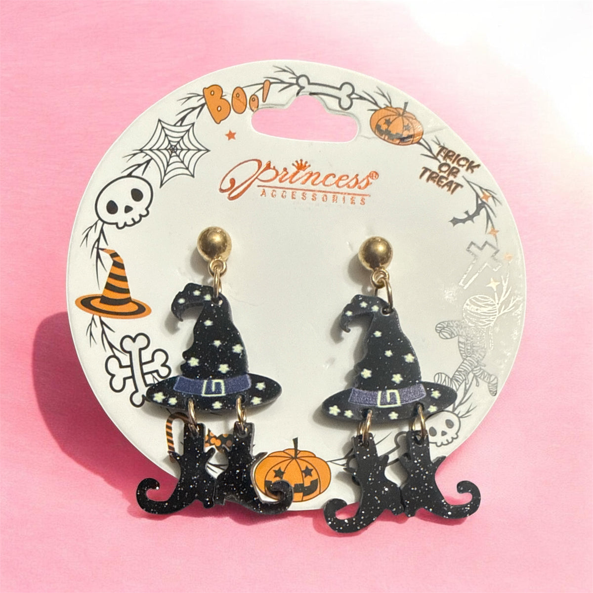 ACRYLIC HALLOWEEN EARRINGS - FUN AND SPOOKY