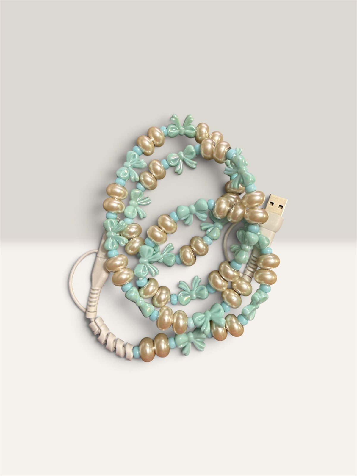 FUN DESIGNED BEADED 4-IN-1 FAST CHARGING CABLE - GREAT QUALITY AND LOTS OF COLORS