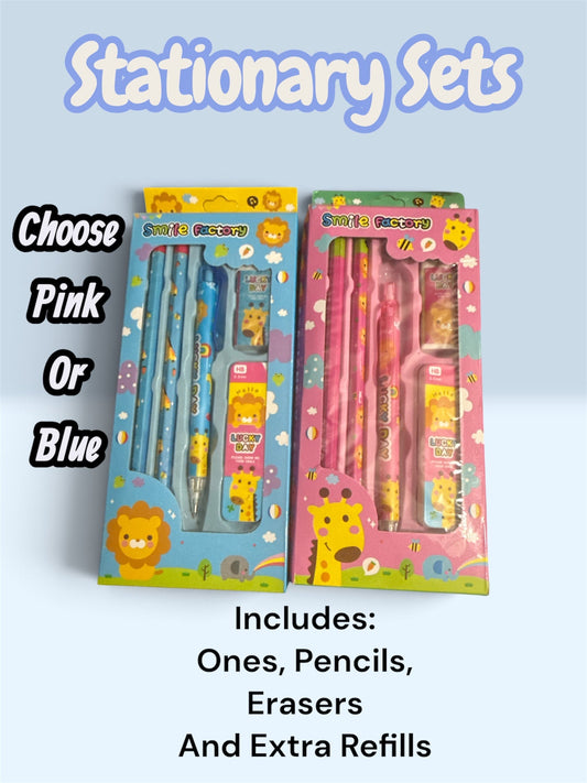 STATIONARY SETS FOR BOYS AND GIRLS | YOU PICK THE COLOR