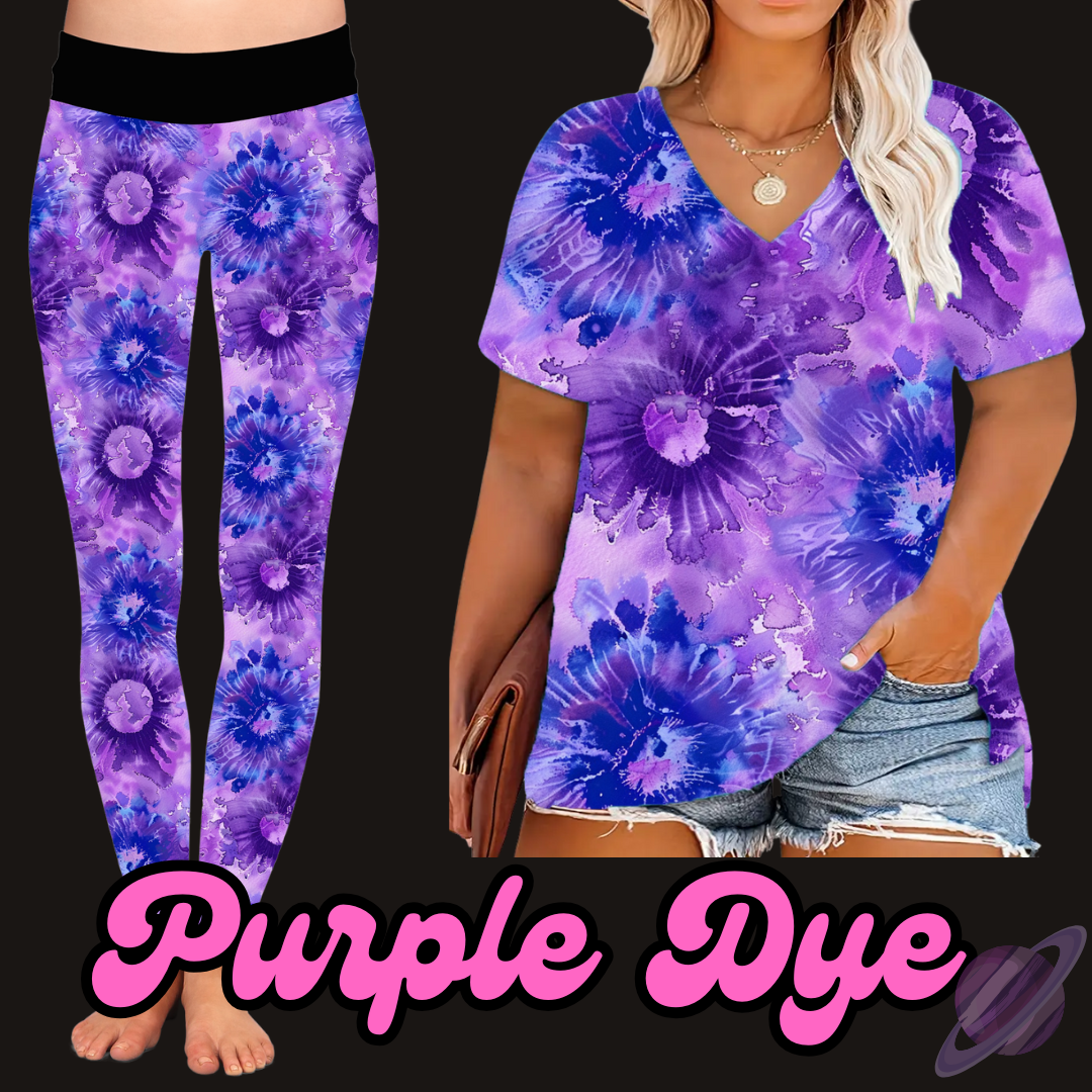 PURPLE DYE - V-NECK TUNIC - PRETTY RUN PREORDER CLOSING 3/21