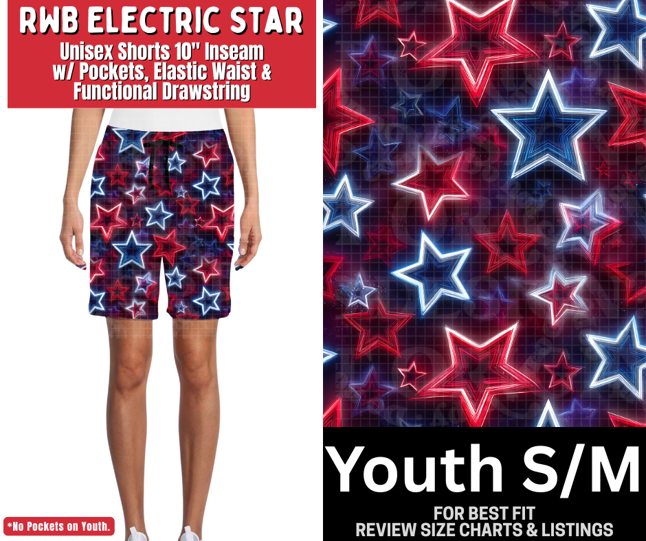 RWB Electric Star Unisex Shorts