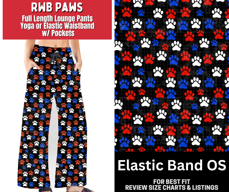 RWB Paws Full Length Lounge Pants