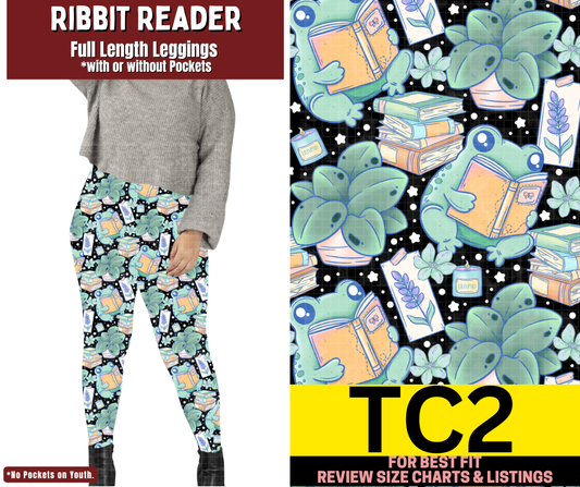 Ribbit Reader Full Length Leggings w/ Pockets