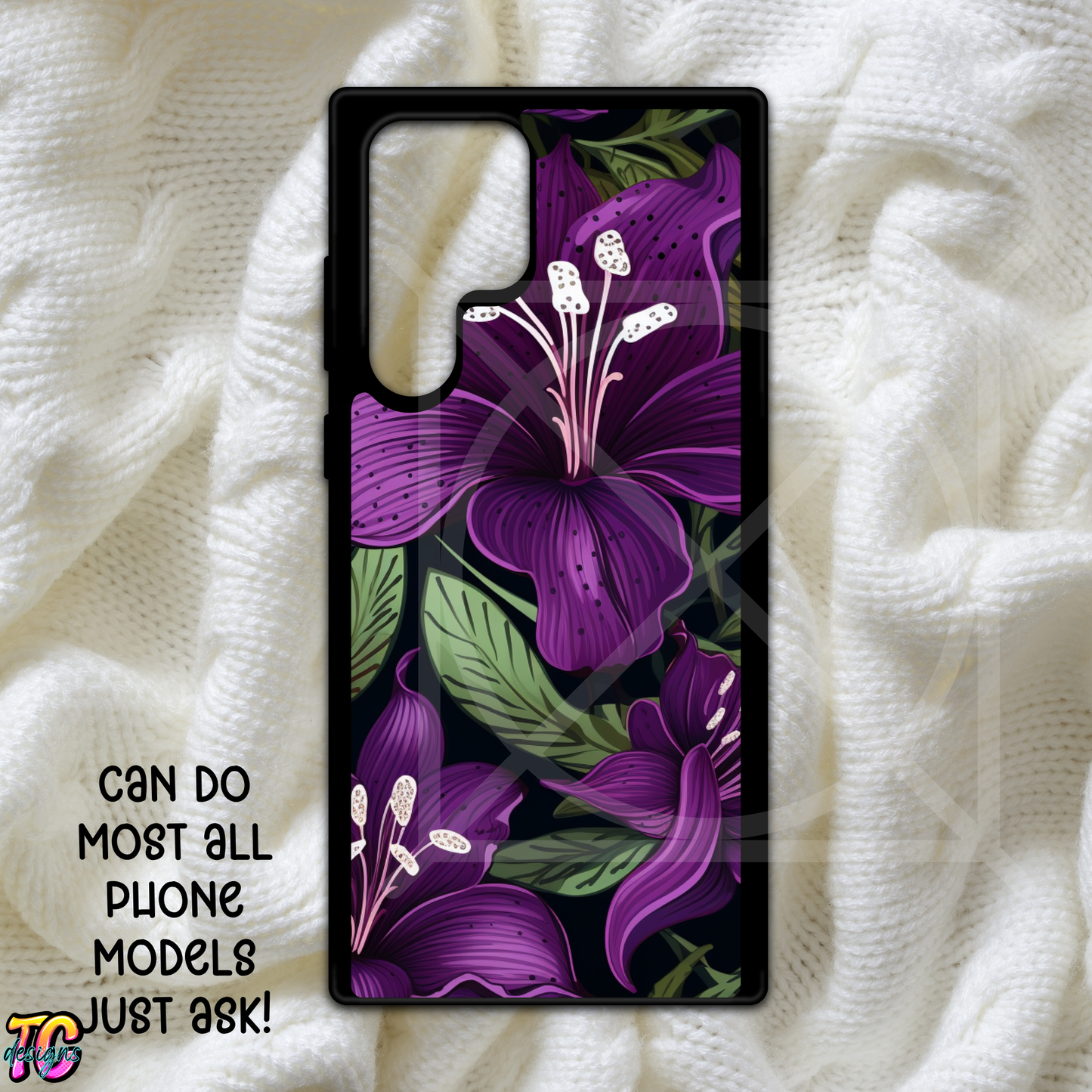 Purple Lily Phone Case Choose Model