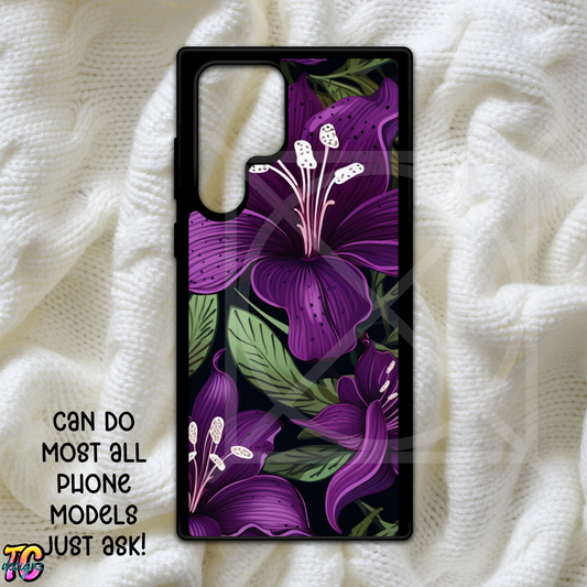 Purple Lily Phone Case Choose Model