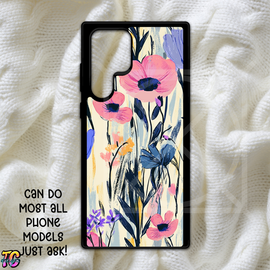 Wildflower Sketch Phone Case Choose Model