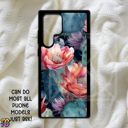 Blooming Cactus Phone Case Choose Model