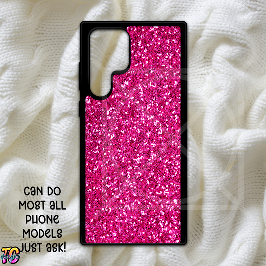 Pink Glitter Phone Case Choose Model