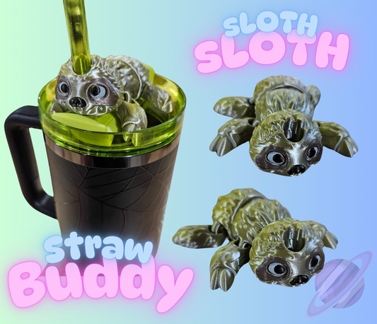 SLOTH STRAW BUDDY