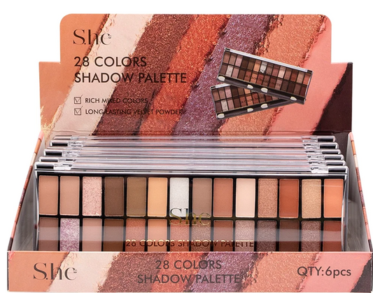 28 Color Neutral Eyeshadow Palette – Long Lasting Matte & Shimmer Makeup Palette