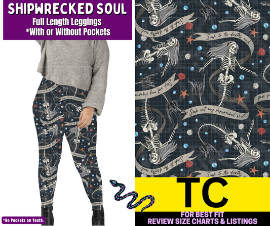 Shipwrecked Soul Full Length Leggings w/ Pockets