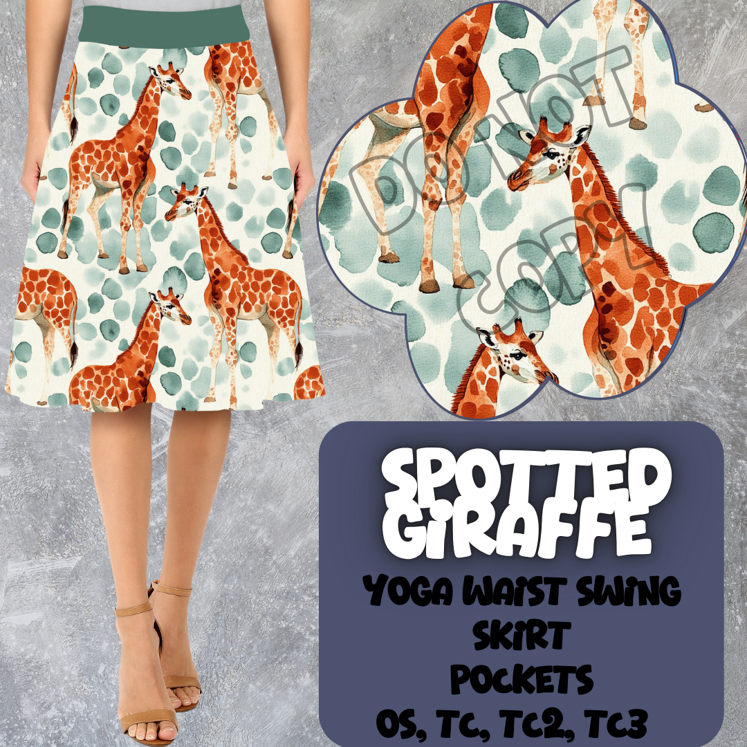 SPOTTED GIRAFFE - SWING SKIRTS RUN 6 - PREORDER CLOSING 3/13