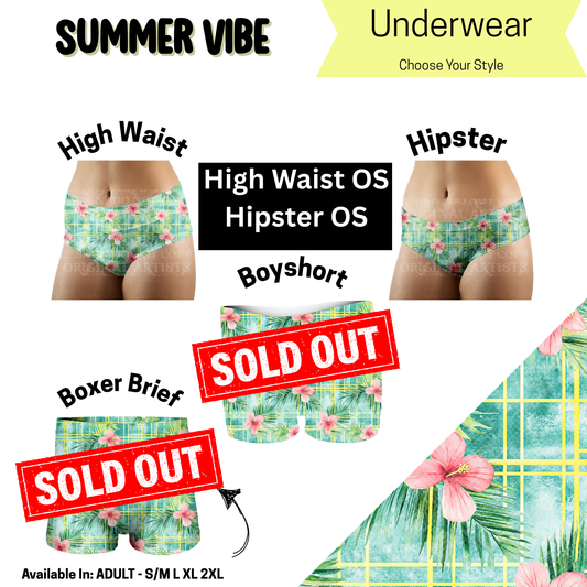 Summer Vibe Hipster Underwear