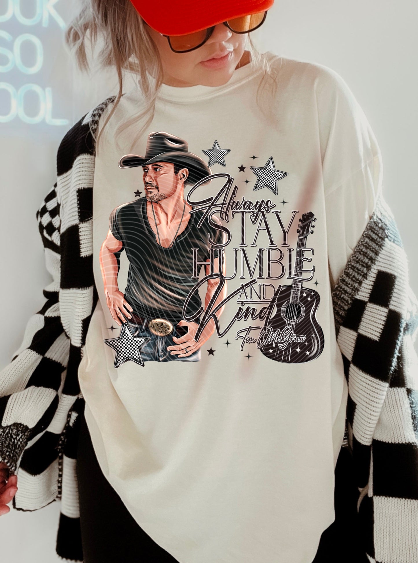 STAY HUMBLE SWEATSHIRT W/ SLEEVE PRINT