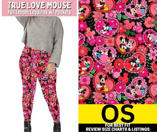 True Love Mouse Full Length Leggings w/ Pockets