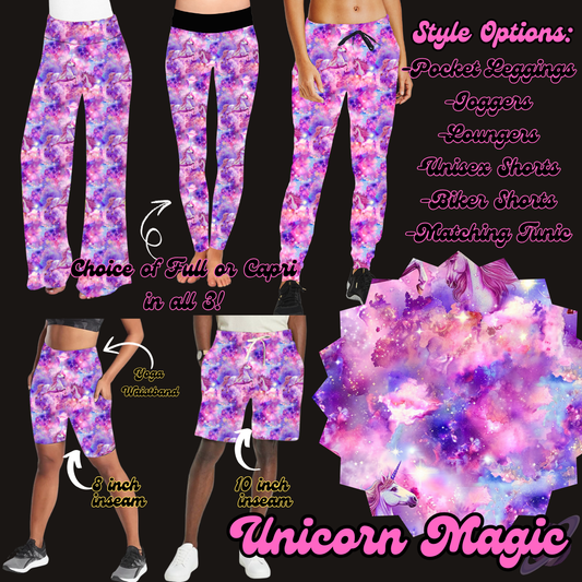 UNICORN MAGIC - LEGGING/JOGGER/LOUNGER/SHORTS - PRETTY RUN PREORDER CLOSING 3/21