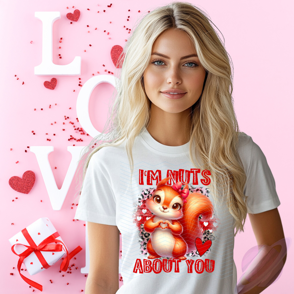 NUTS ABOUT YOU SQUIRREL TEE