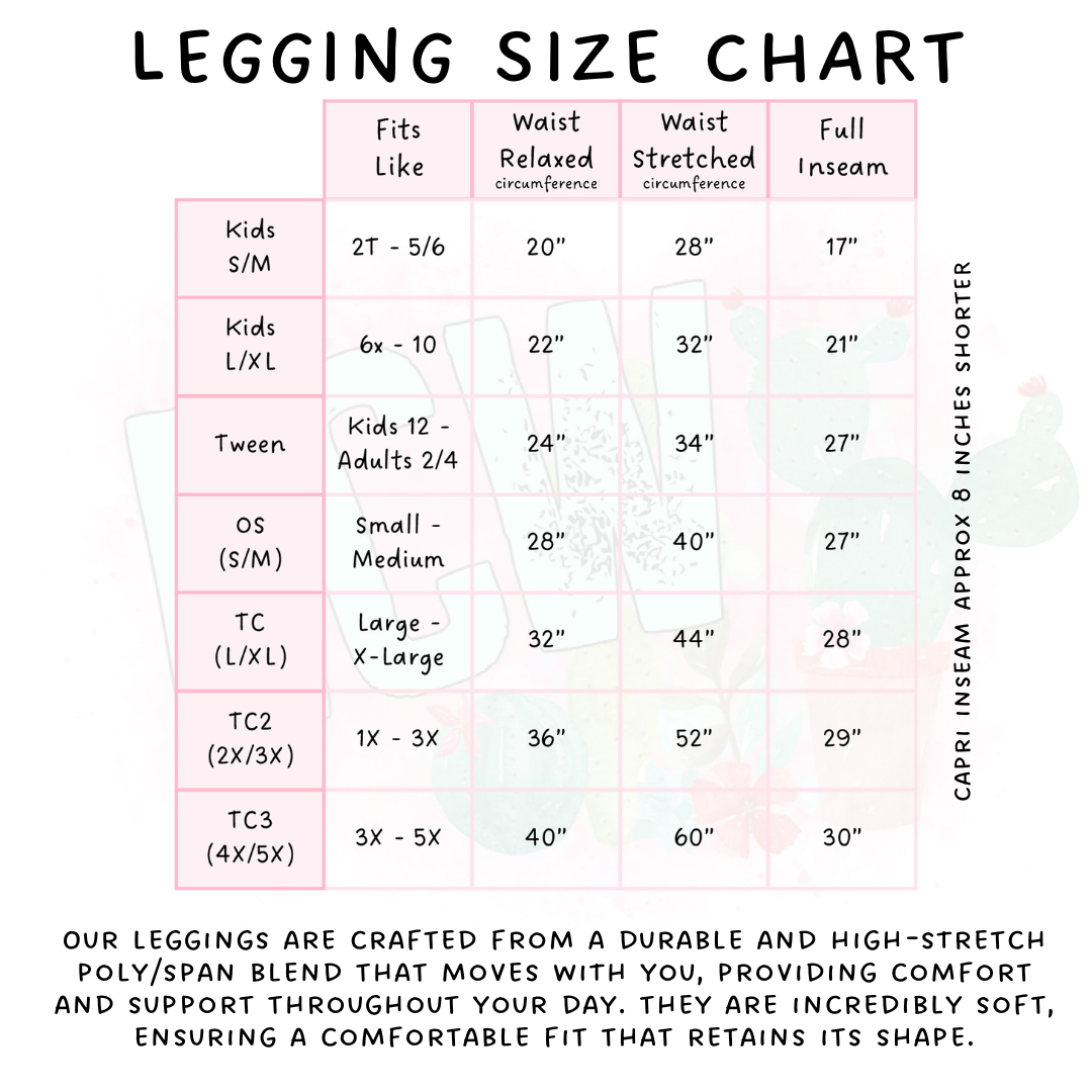 Ready To Ship - Floral Webs Full Length Leggings - Square Pocket TC
