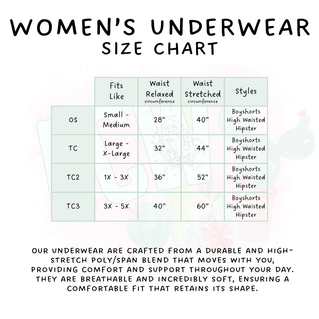 Ready to Ship Glass Animal Women's Underwear - Boy Short TC2