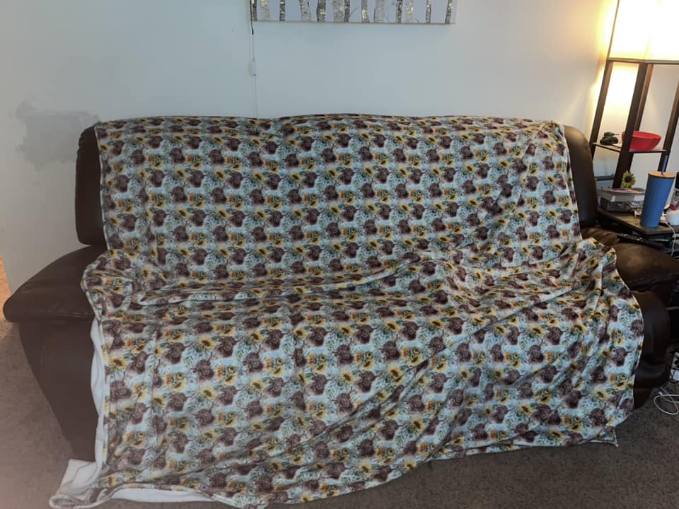 FLORAL MOON- GIANT SHAREABLE THROW BLANKET