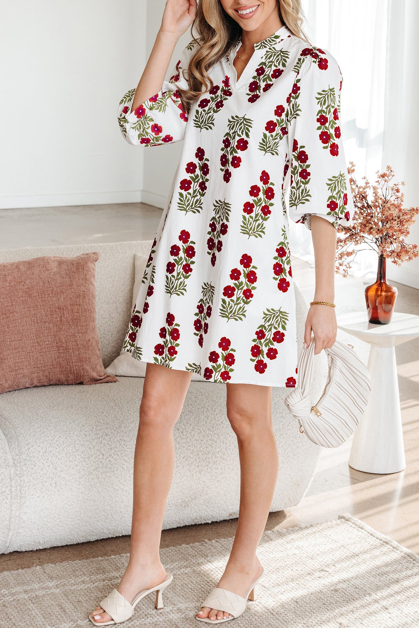 Catalina Sleeve Loose Mini Dress