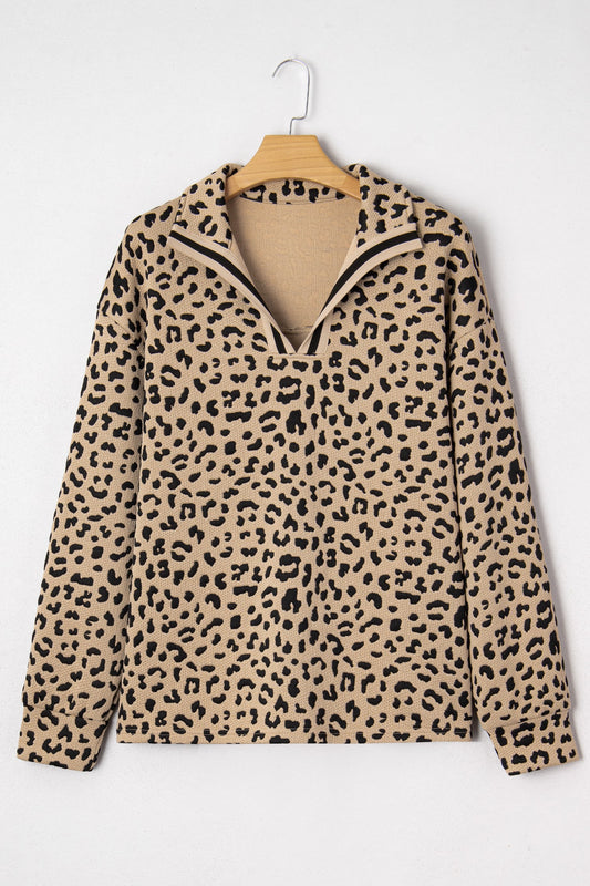 Tru Polo Collar Pullover Top