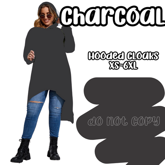 CHARCOAL - HOODIE CLOAKS