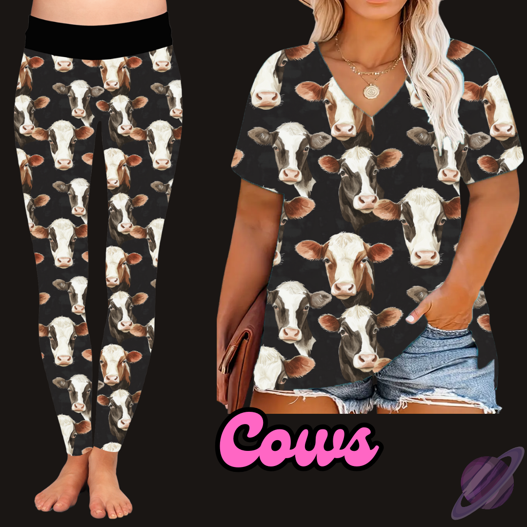 COWS - V-NECK TUNIC - PRETTY RUN PREORDER CLOSING 3/21