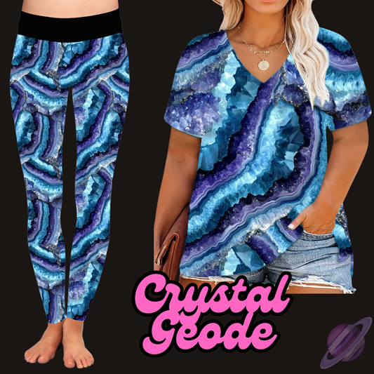 CRYSTAL GEODE - V-NECK TUNIC - PRETTY RUN PREORDER CLOSING 3/21