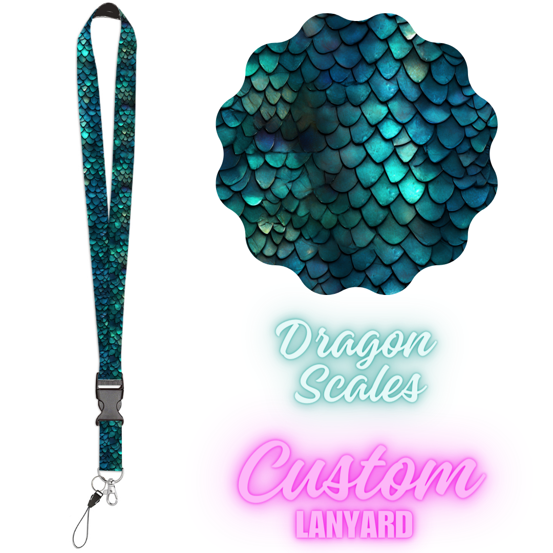 CUSTOM LANYARDS-DRAGON SCALES