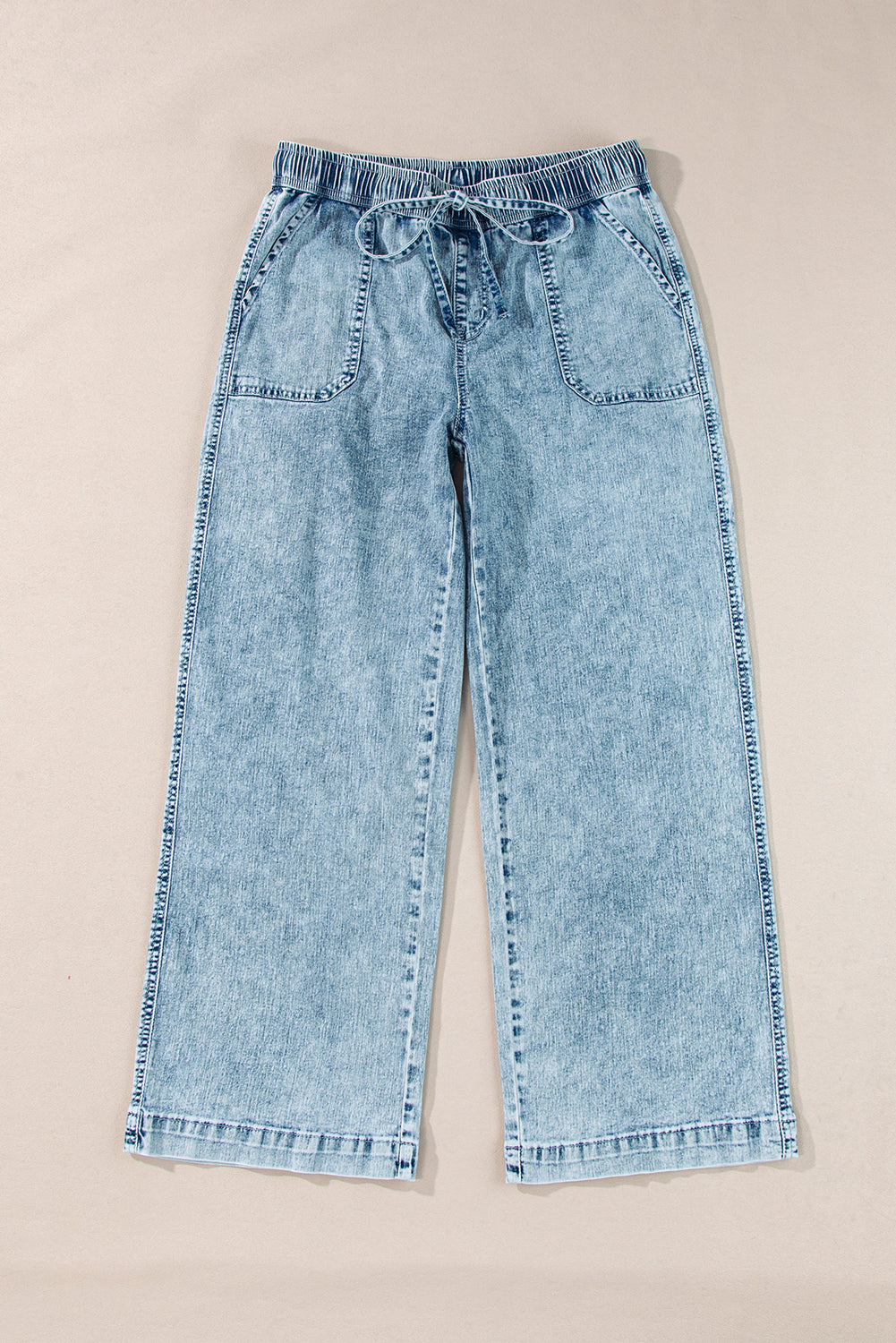 Yamileth Waistband Loose Straight Pants