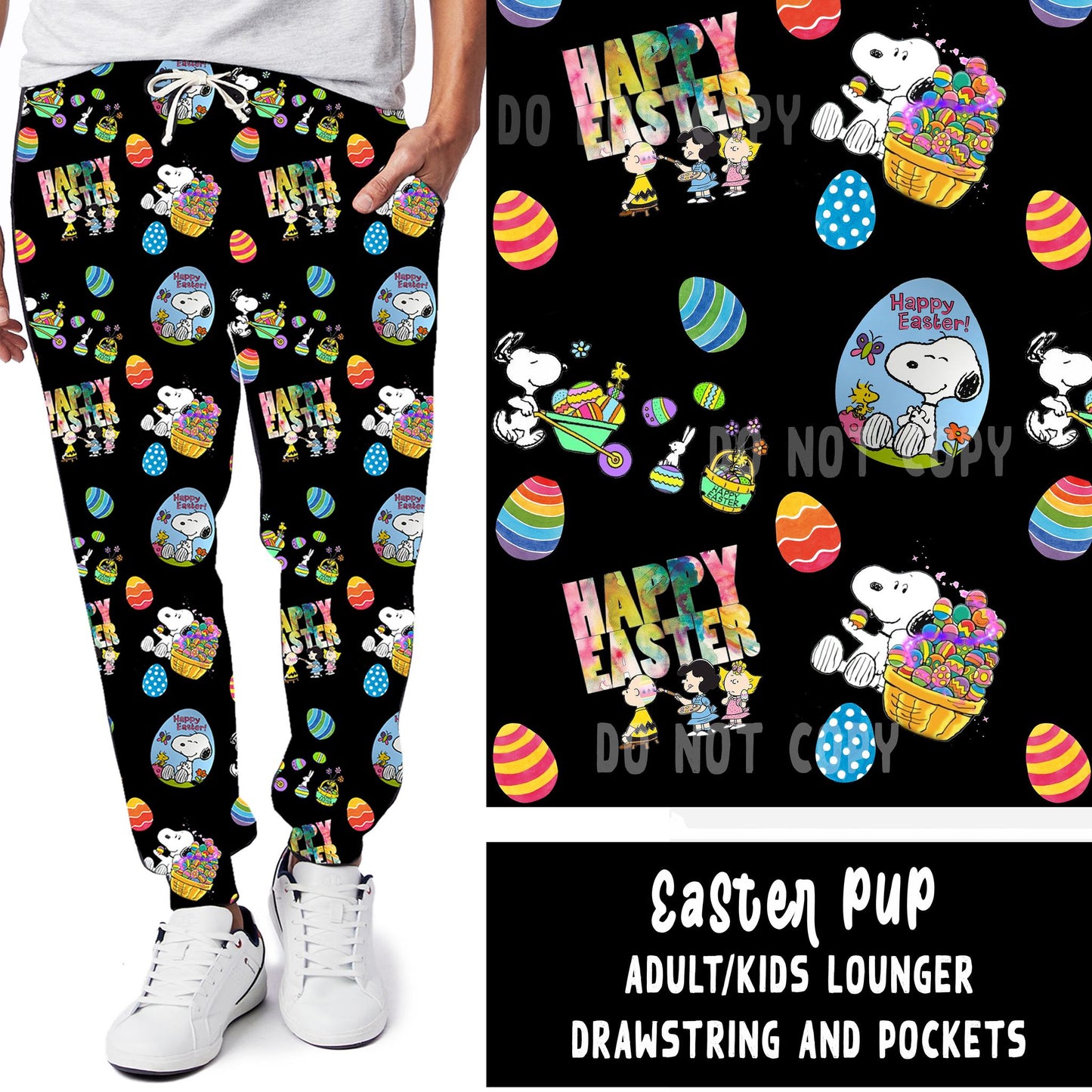 SPRING BASH RUN-EASTER PUP LEGGINGS/JOGGERS