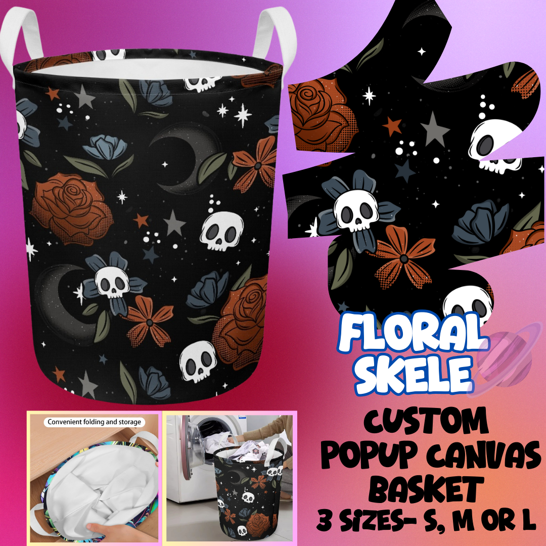 FLORAL SKELE - STORAGE BASKETS ROUND 5 - PREORDER CLOSING 3/16