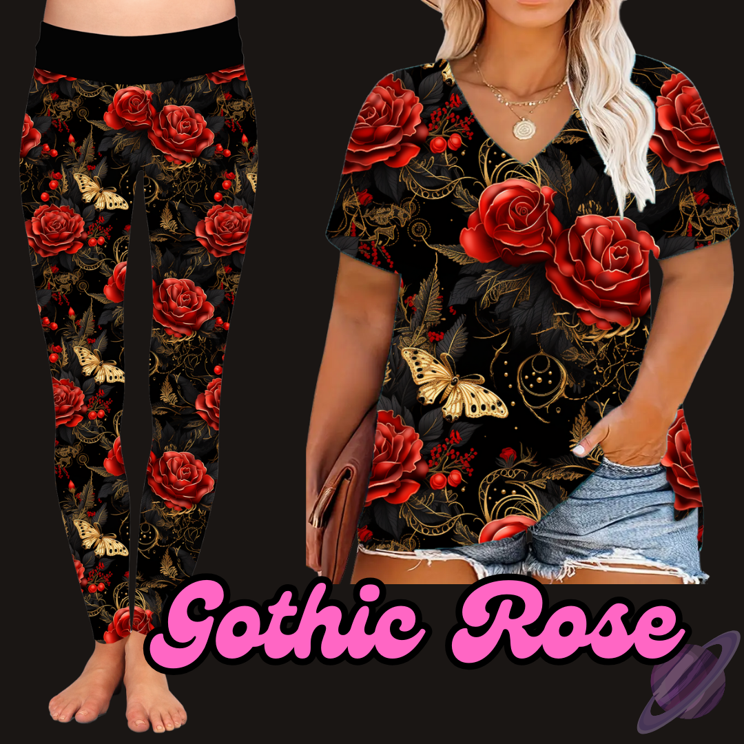 GOTHIC ROSE - V-NECK TUNIC - PRETTY RUN PREORDER CLOSING 3/21