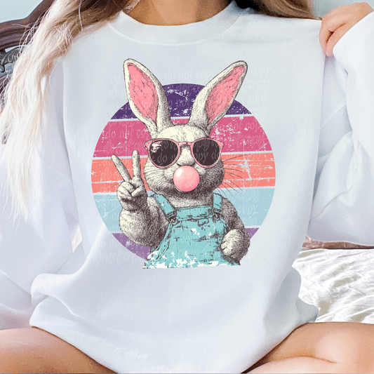 GRUNGE BUNNY WITH SUNNIES SWEATSHIRT