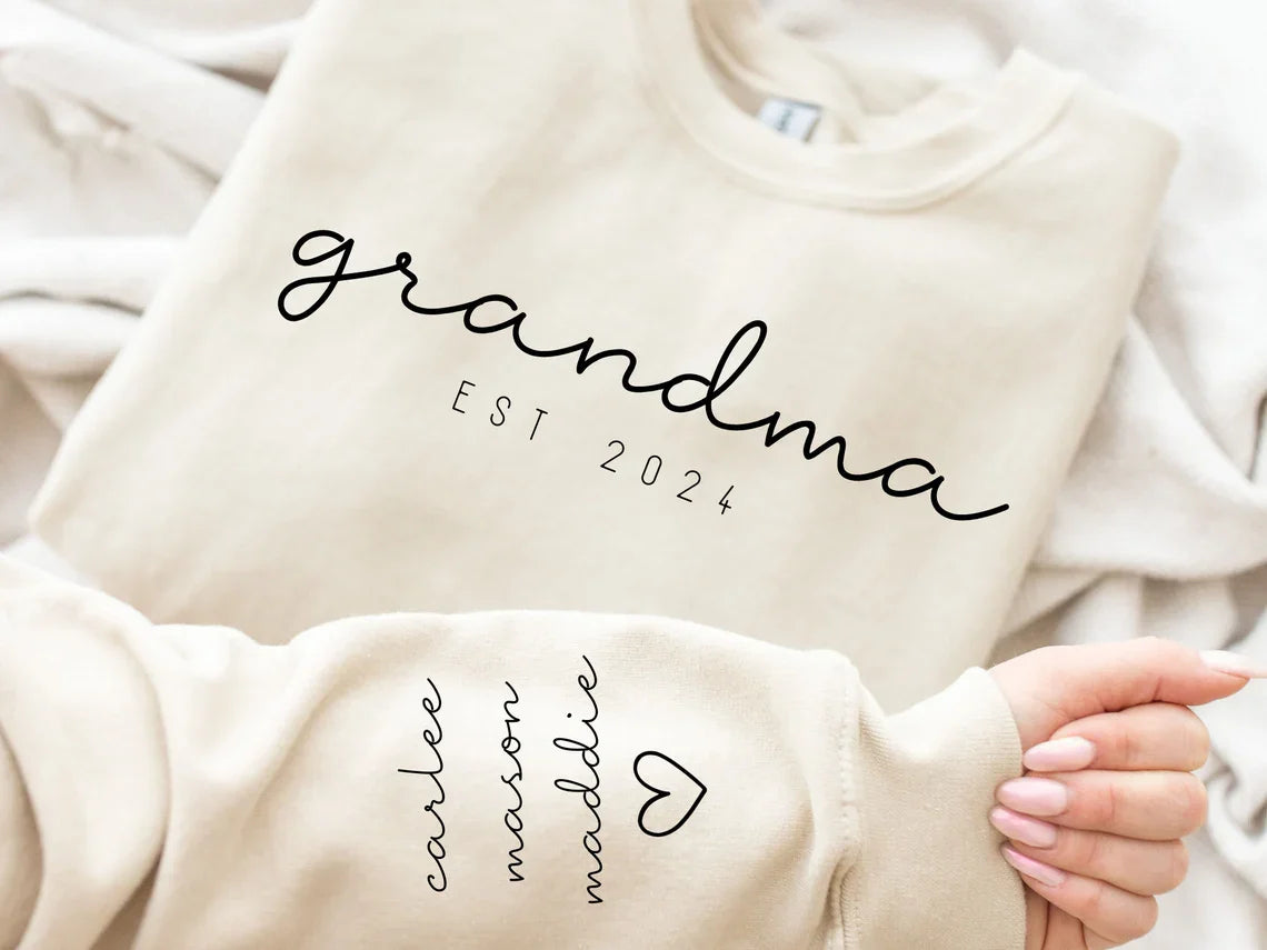 GRANDMA EST W/ SLEEVE PRINT